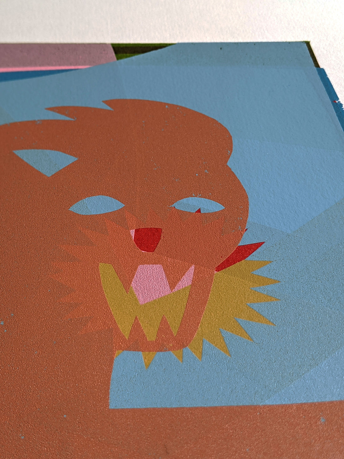 Art School: David Horgan, Gold Lion (detail 1)