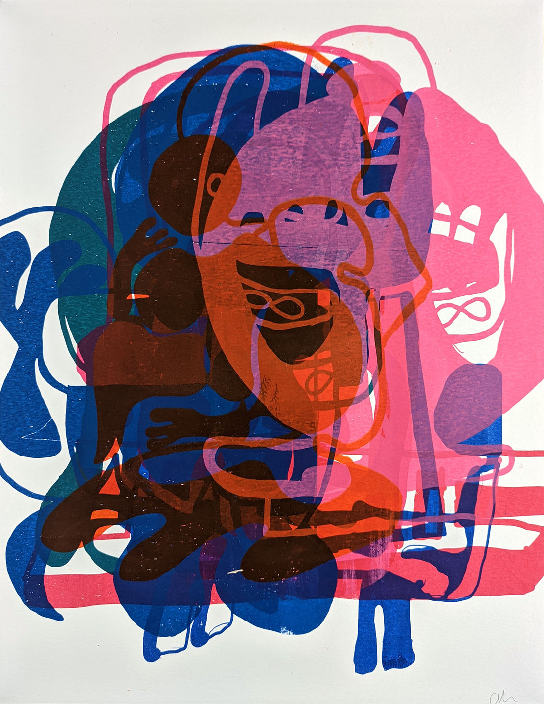 Art School Artist and Printmaker Alice Irwin Screenprint Journey 1