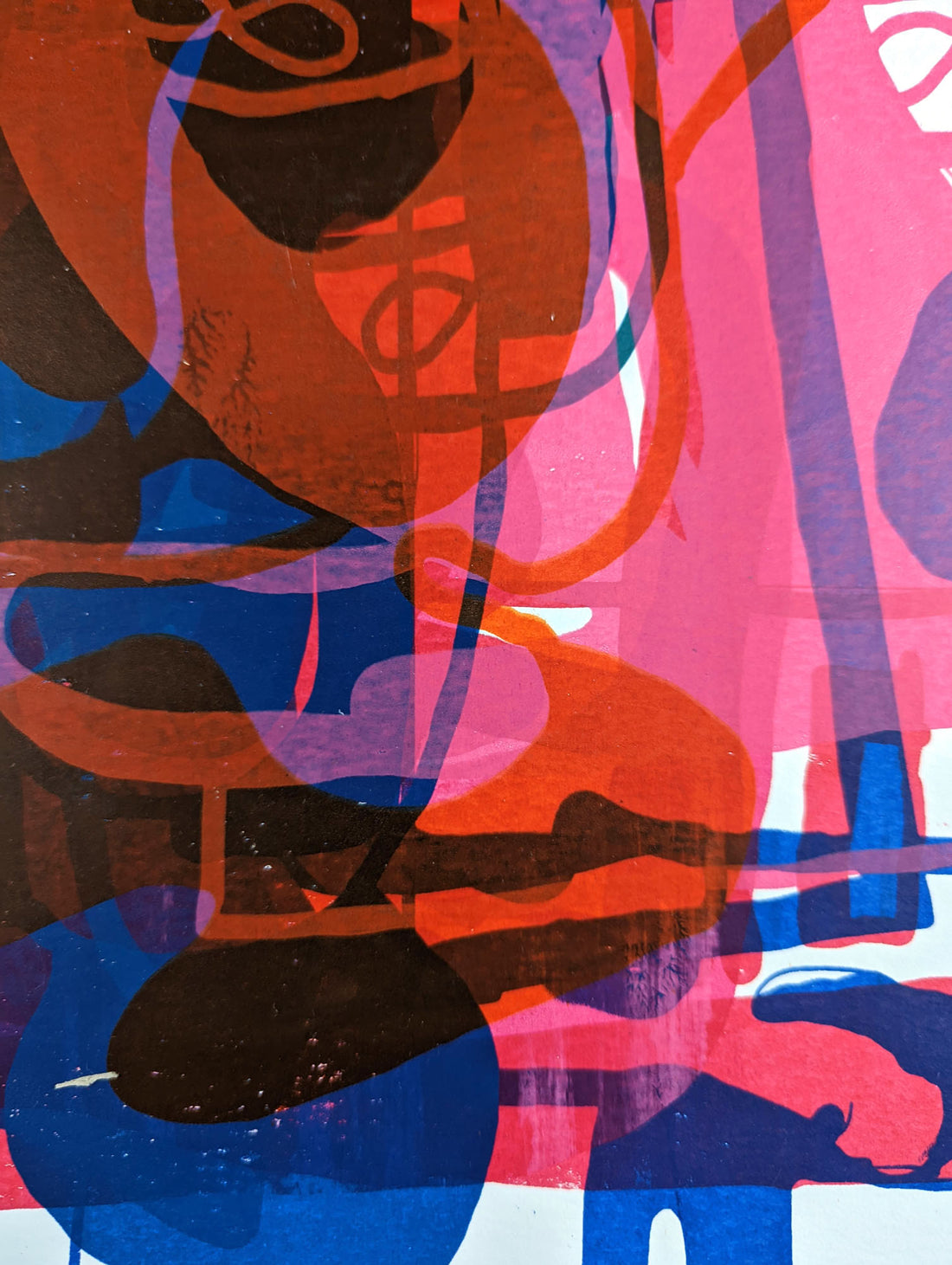 Art School Artist and Printmaker Alice Irwin Screenprint Journey 1 detail image
