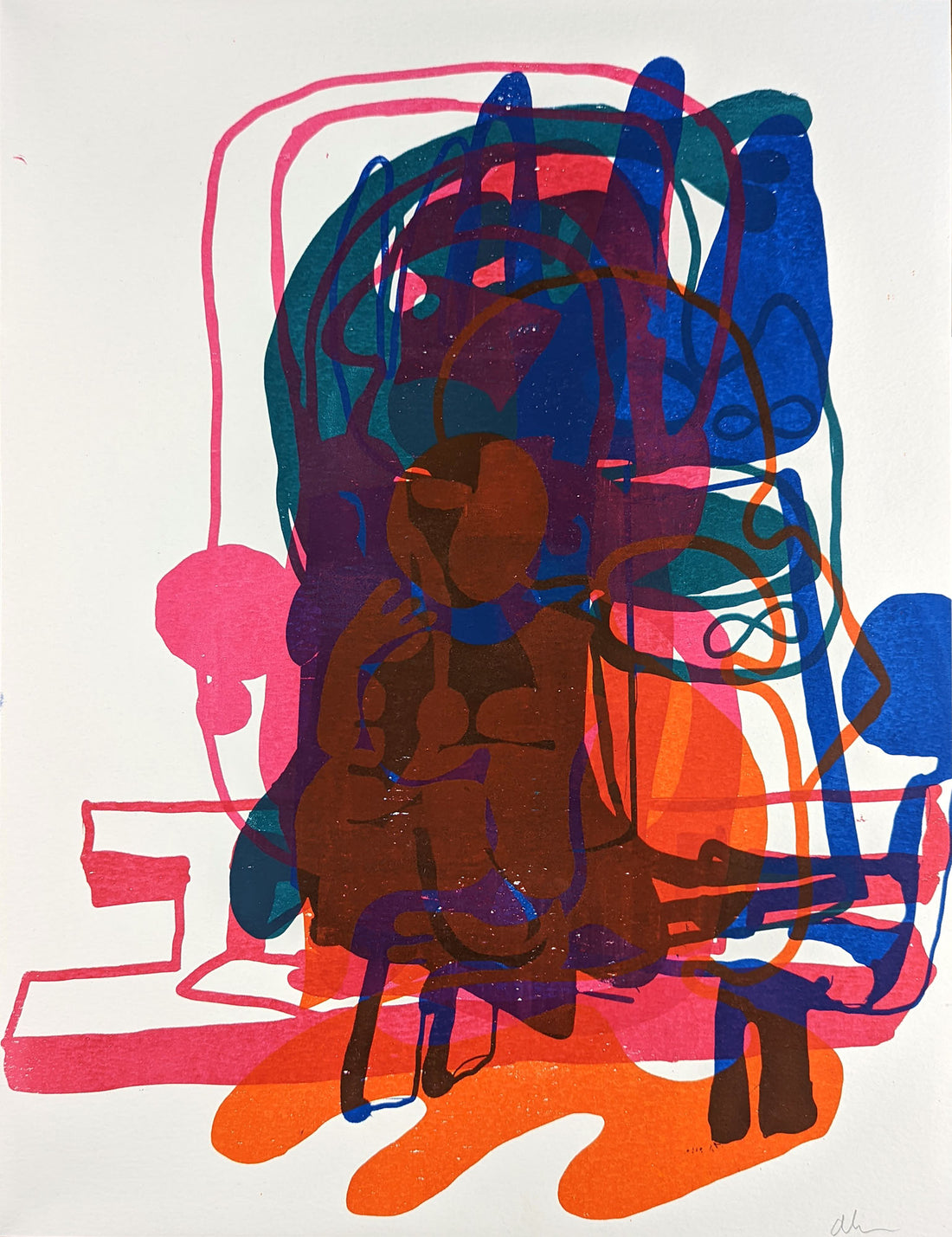 Art School Artist and Printmaker Alice Irwin Screenprint Journey 2