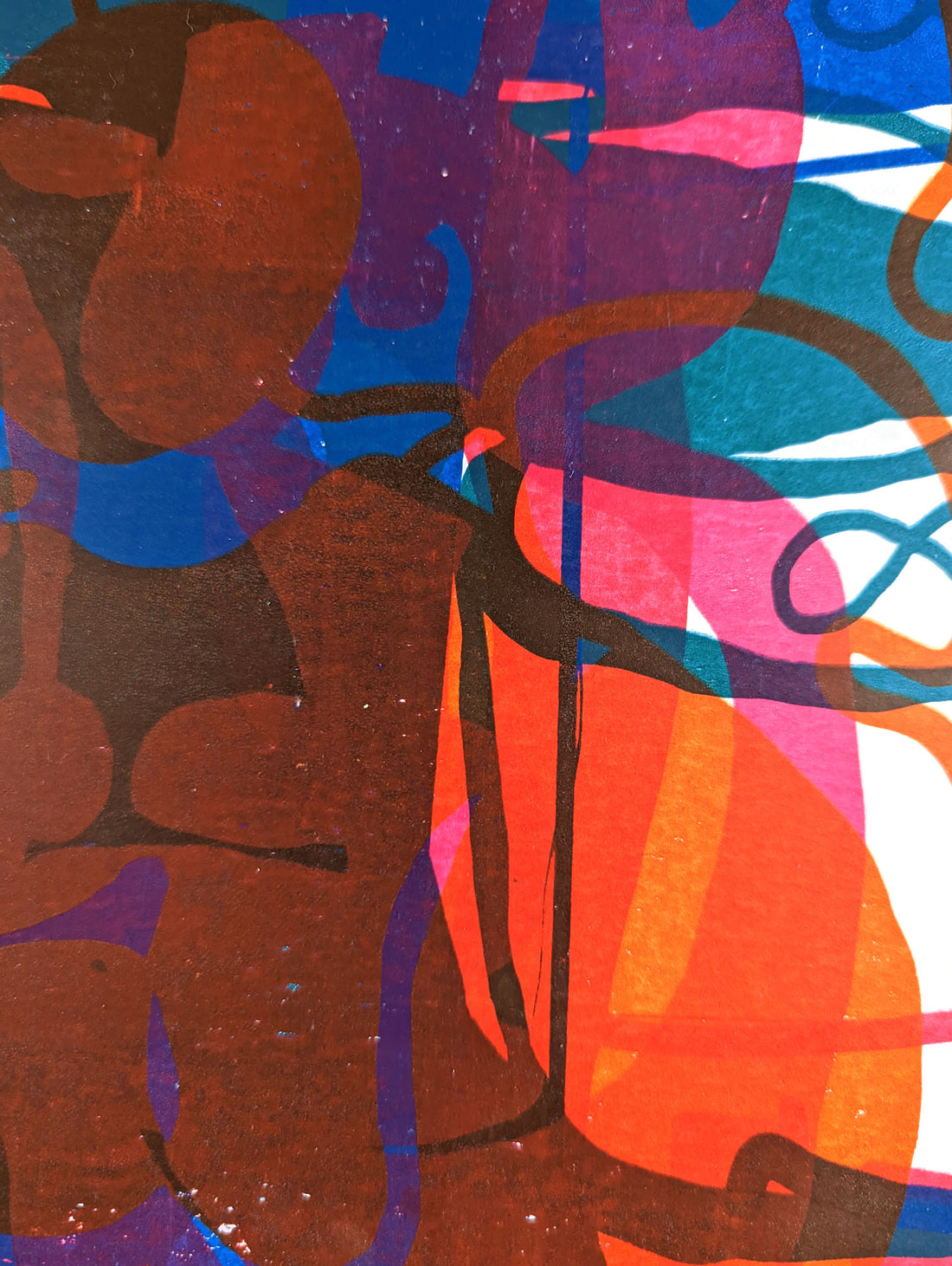Art School Artist and Printmaker Alice Irwin Screenprint Journey 2 detail image