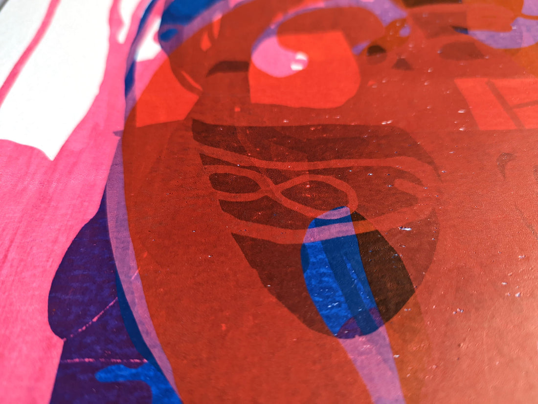 Art School Artist and Printmaker Alice Irwin Screenprint Journey 3 detail iimage