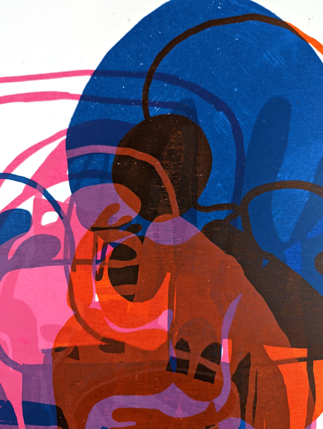 Art School Artist and Printmaker Alice Irwin Screenprint Journey 4 detail image