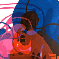 Art School Artist and Printmaker Alice Irwin Screenprint Journey 4 detail image
