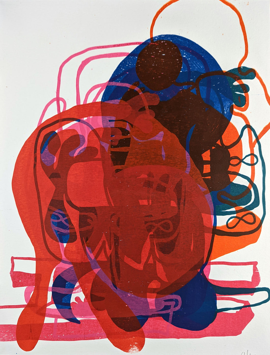Art School Artist and Printmaker Alice Irwin Screenprint Journey 5