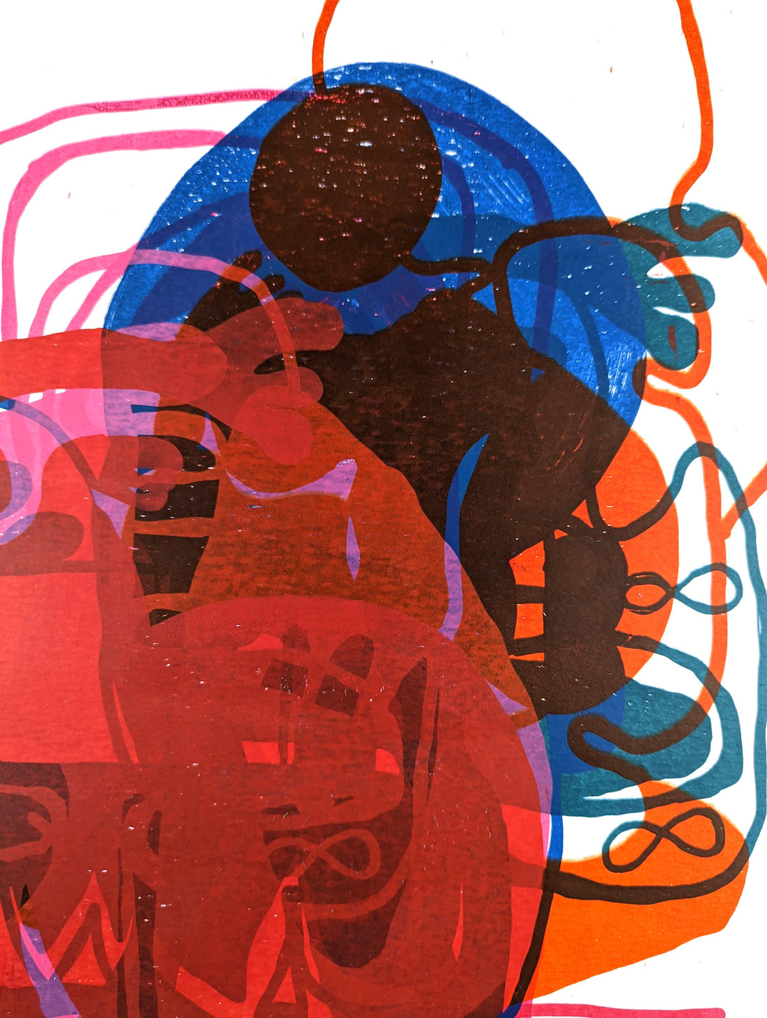Art School Artist and Printmaker Alice Irwin Screenprint Journey 5 detail image