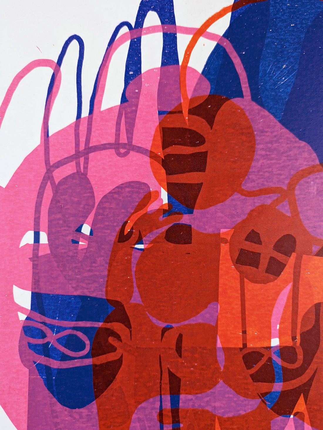 Art School Artist and Printmaker Alice Irwin Screenprint Journey 6 detail image