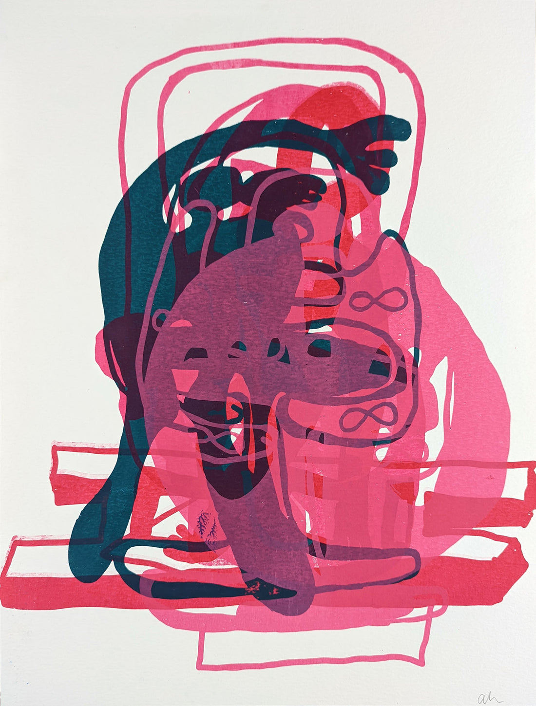 Art School Artist and Printmaker Alice Irwin Screenprint Journey 7