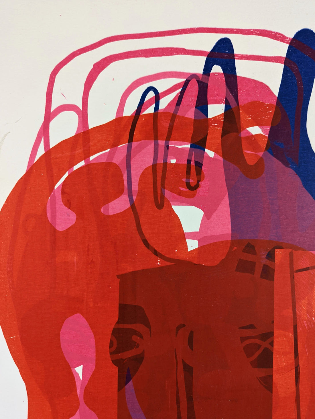 Art School Artist and Printmaker Alice Irwin Screenprint Journey 8 detail image