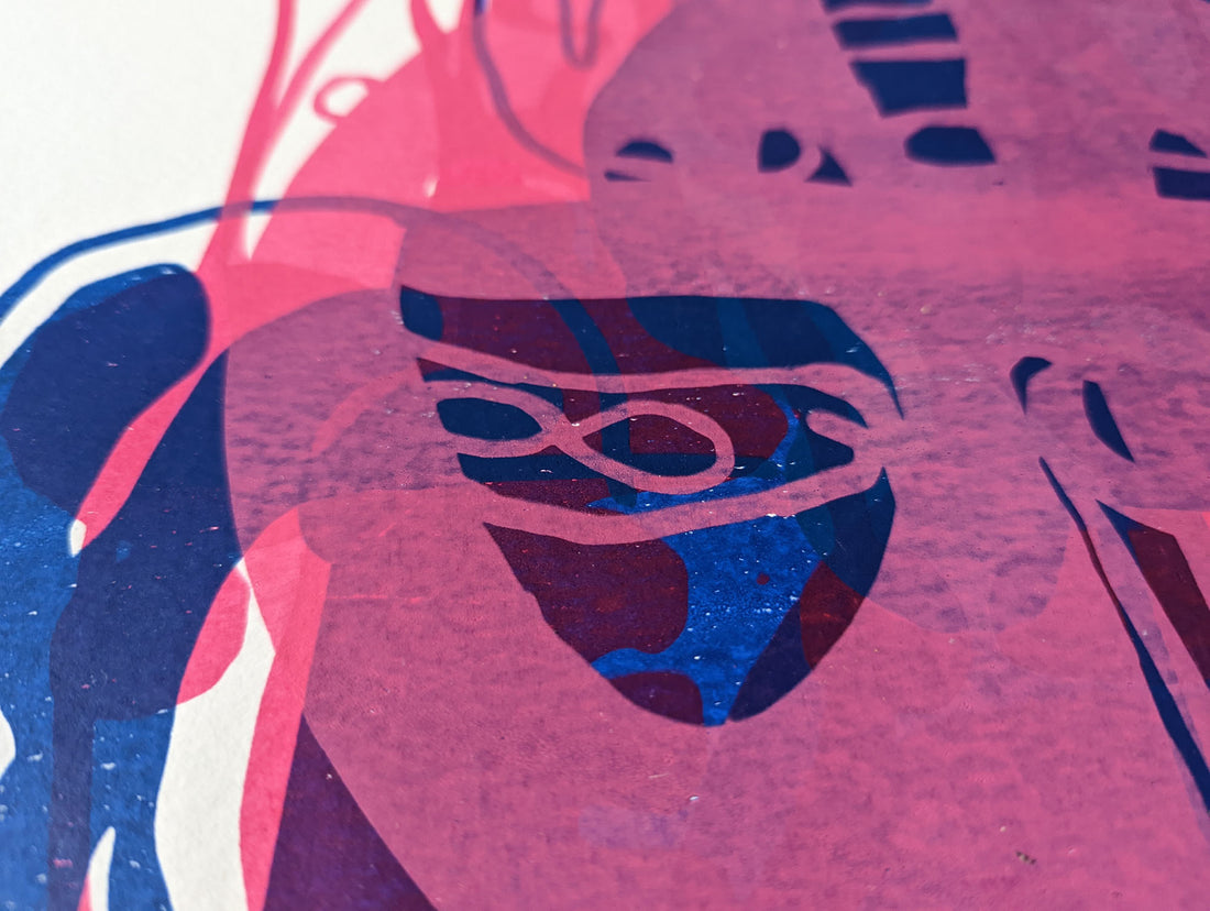 Art School Artist and Printmaker Alice Irwin Screenprint Journey 9 detail image 2