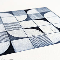 Randomly X by printmaker and artist Yoonjung Shim for Art School Prints, Etching with Aquatint