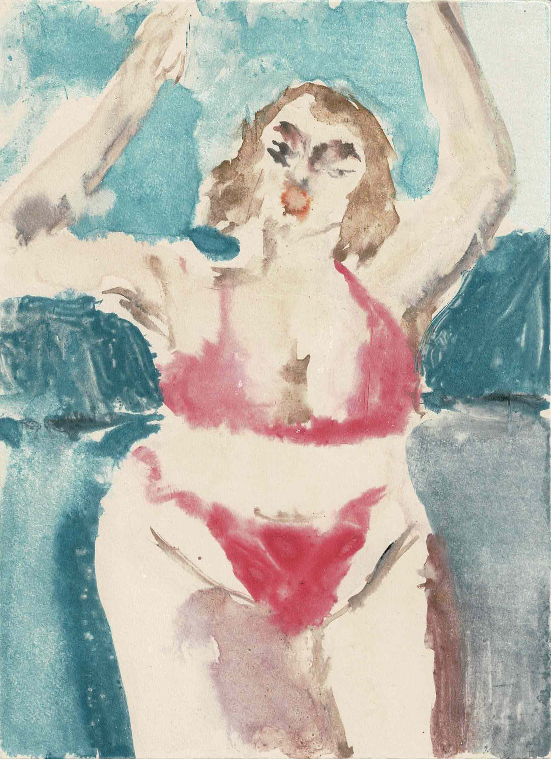 Art School: Daisy Jarrett, Red Bikini