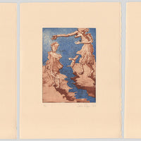 Sometimes weight hangs like a boulder, other times it hangs like a dress (Triptych)