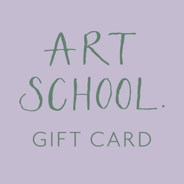 Art School Gift Card and Voucher, present for weddings, birthdays, christmas, special occasions