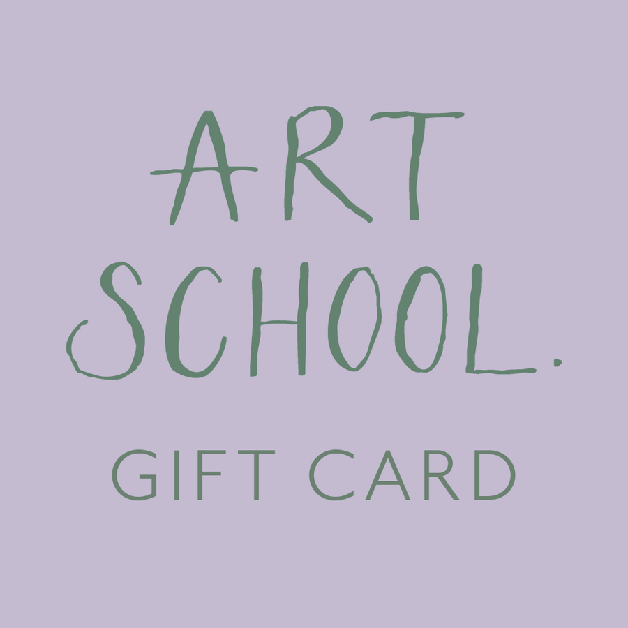 Art School Gift Card and Voucher, present for weddings, birthdays, christmas, special occasions