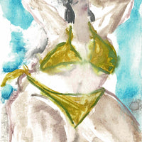 Art School: Daisy Jarrett, Green Bikini